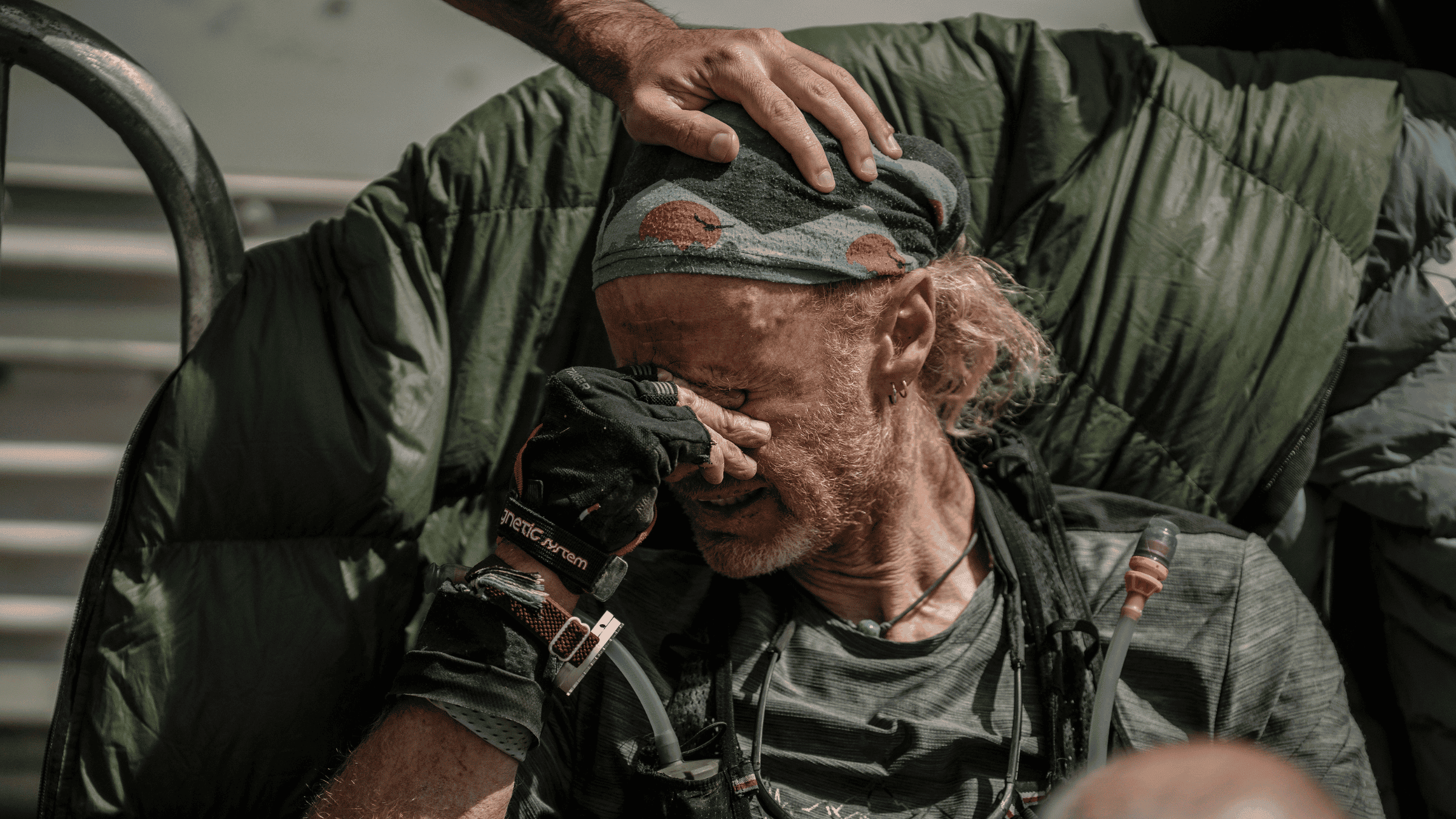 Barkley Marathons runner in the field