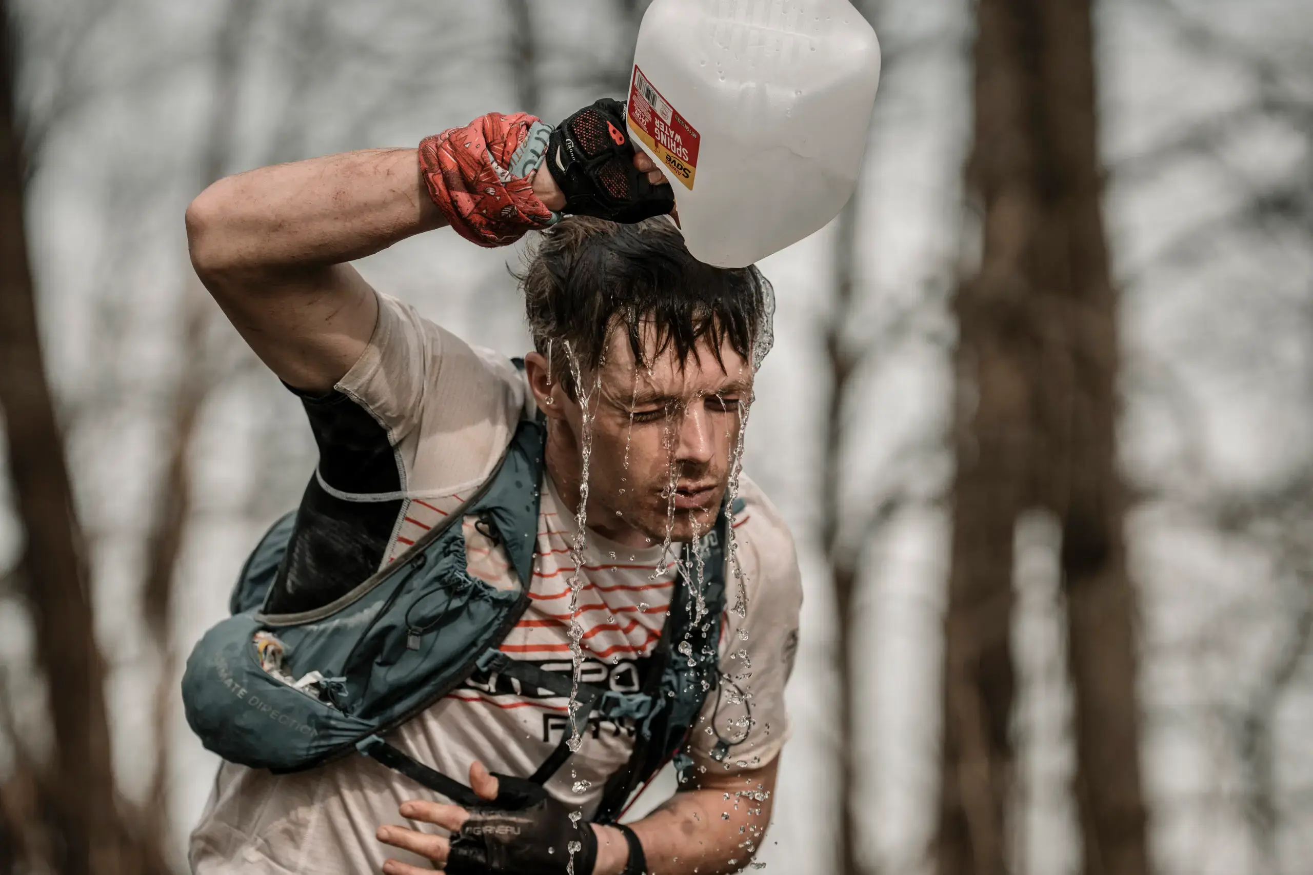 Barkley Marathons competitor during the race